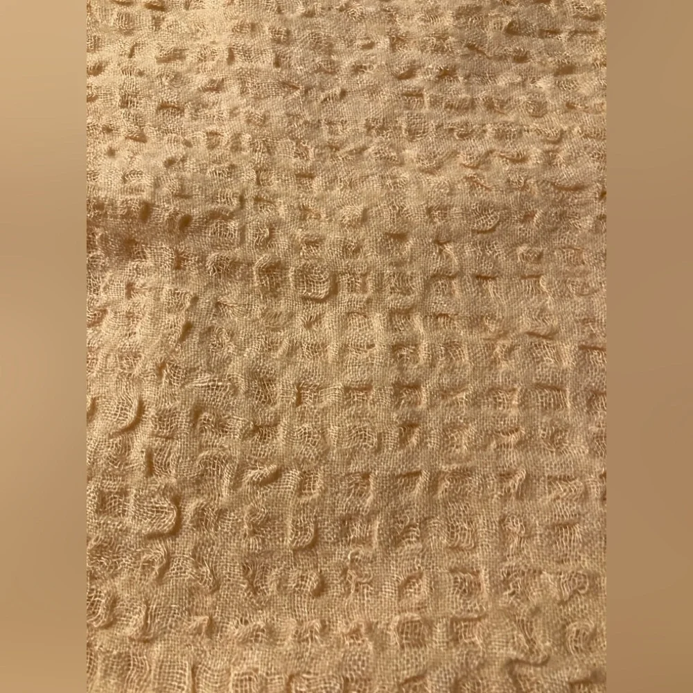Free People Textured Blanket Peach Scarf